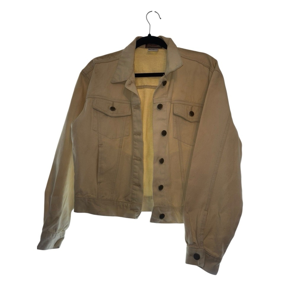 Vintage 90's Seruchi denim jacket‎ women's White  Western Small